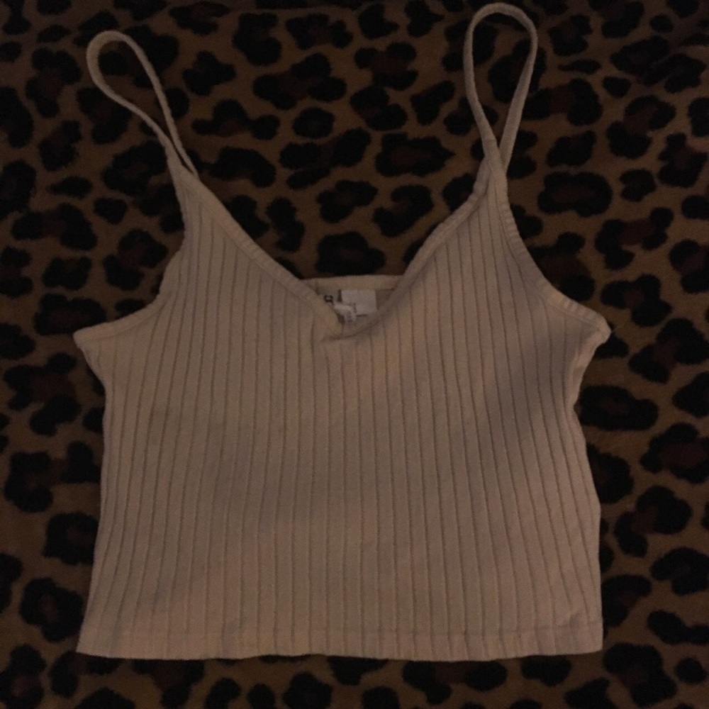 Cream Color Crop Top - Picture 2 of 4